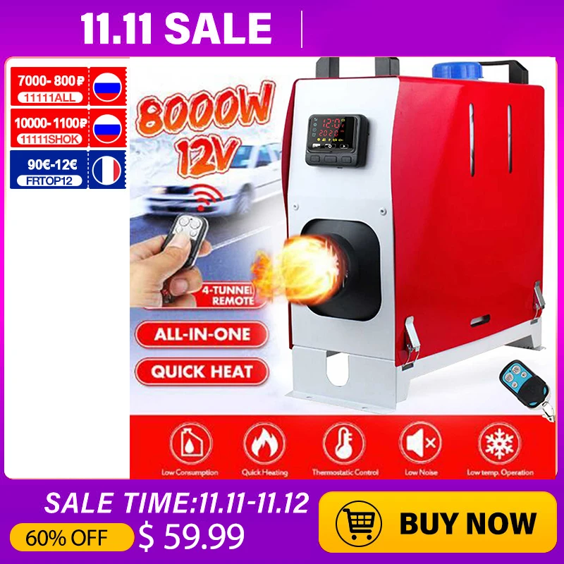 

Автомобильный обогреватель 8 кВт, все 12 В/24 В, дизельный воздушный обогреватель, парковочный обогреватель, автомобильный обогреватель с ЖК-дисплеем для дома на колесах, трейлера, грузовика, лодки