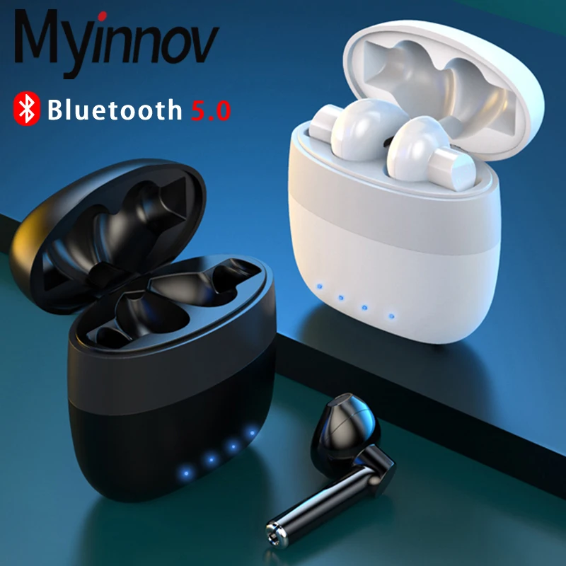 TWS-стереонаушники водонепроницаемые с поддержкой Bluetooth 5 0 и микрофоном |