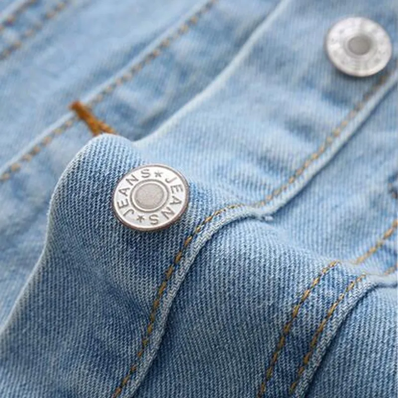 Повседневные женские джинсовые жилеты средней длины летние новые брендовые