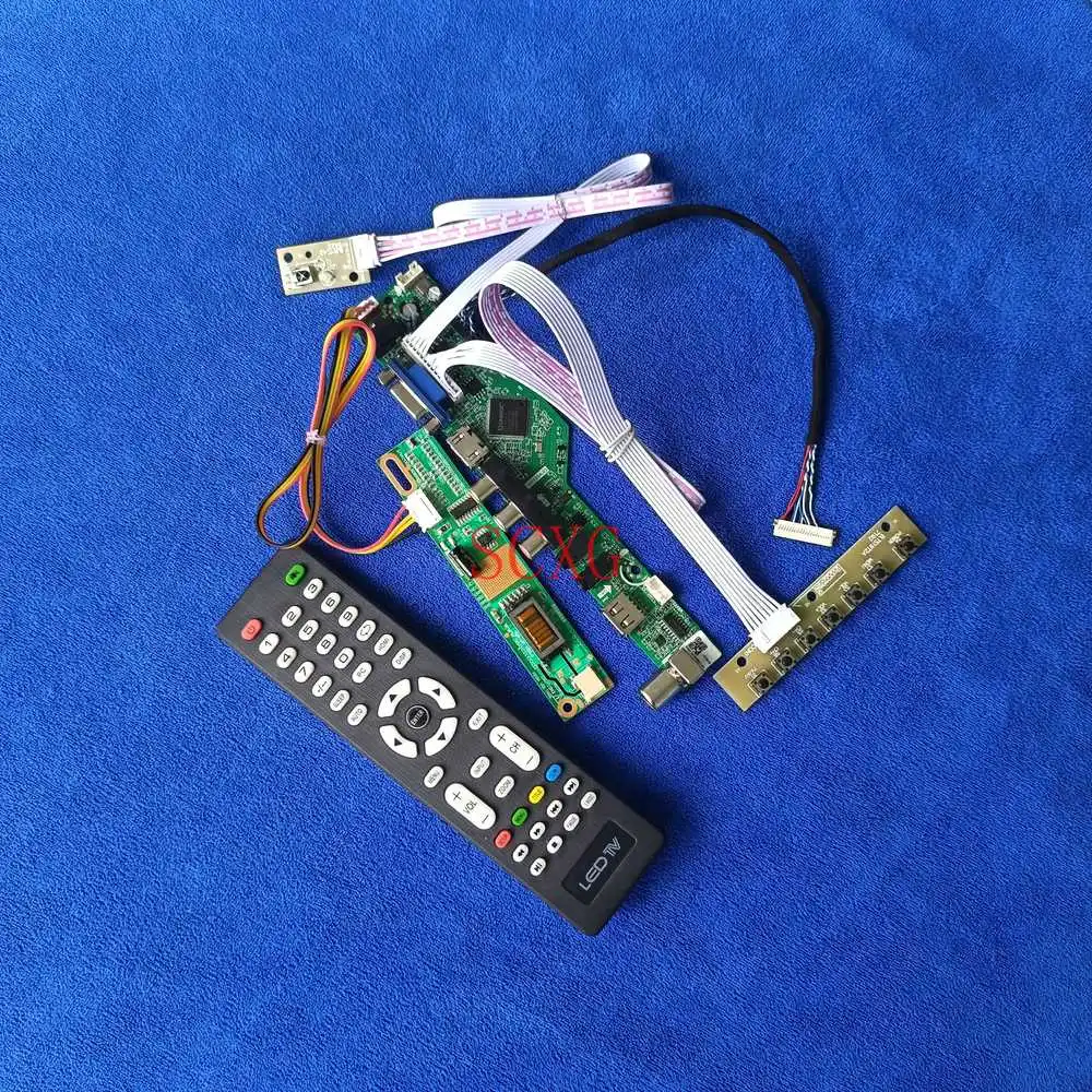 

Плата драйвера контроллера ЖК-экрана, 20-Pin, LVDS, подходит для D191201/L141X1/L141X2, совместимая с HDMI, USB VGA KitAnalog сигнала, 1CCFL 1024*768