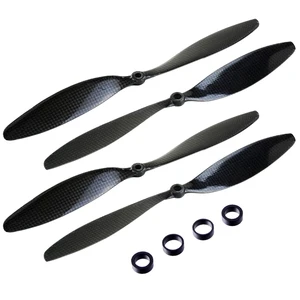 2 паралот APC 8045104510471147123812601245 из углеродного волокна Пропеллер CF лопасти для радиоуправляемого квадрокоптера гексакоптера Мульти ротора НЛО