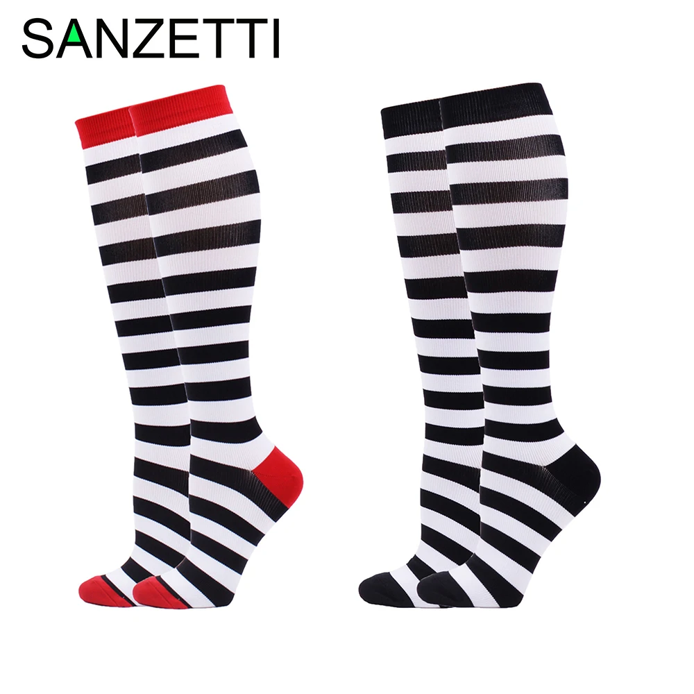 SANZETTI/2 пары/партия компрессионные носки женские хлопковые гетры с опорой ниже