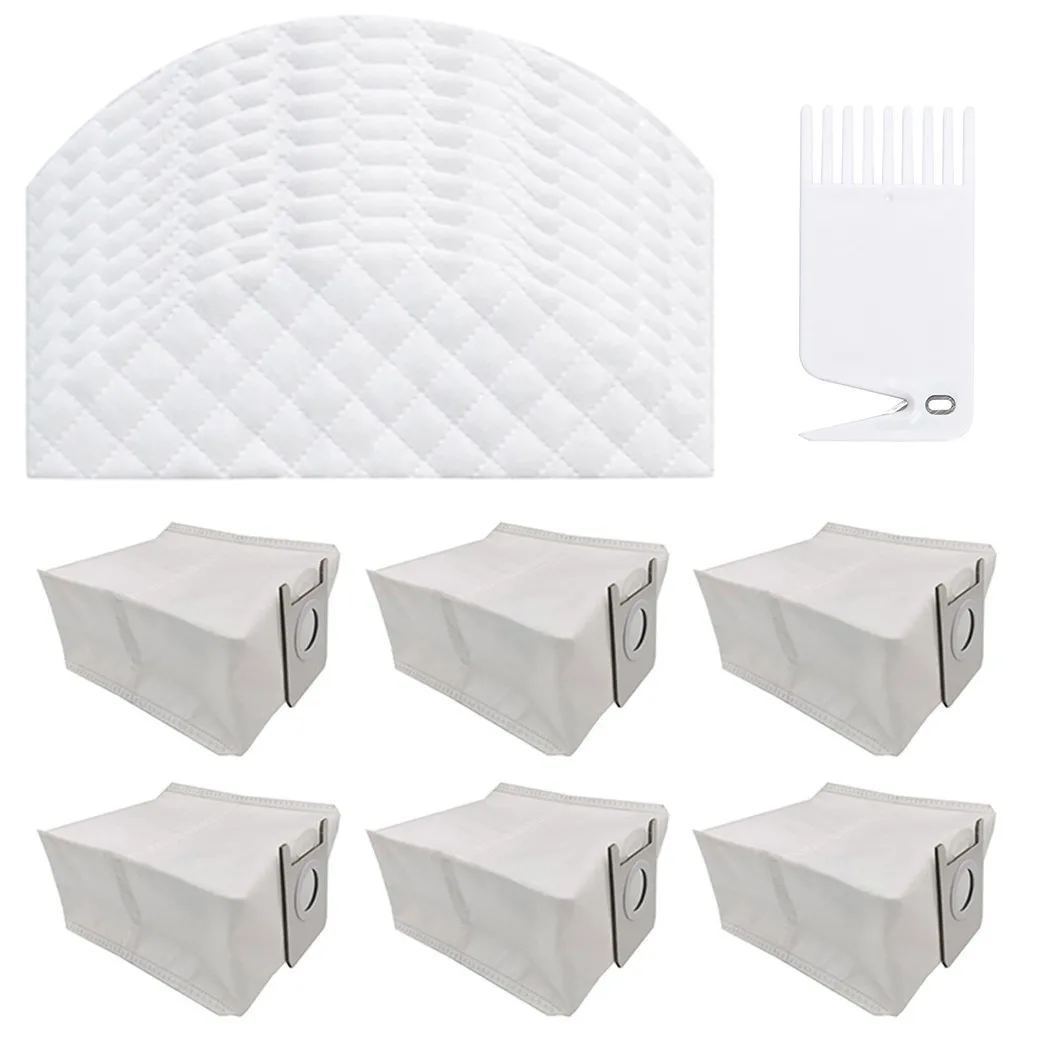 

Dust Bags Mop Cloths For Robot Sweeping Roidmi EVE Plus Vacuum Cleaner Dust Bag Disposable Cleaning Brush Mops Cloth Replacement