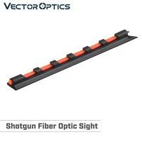 vector optics xs shotgun red dot fiber optic sight green red 1 dot front sight installed on rib