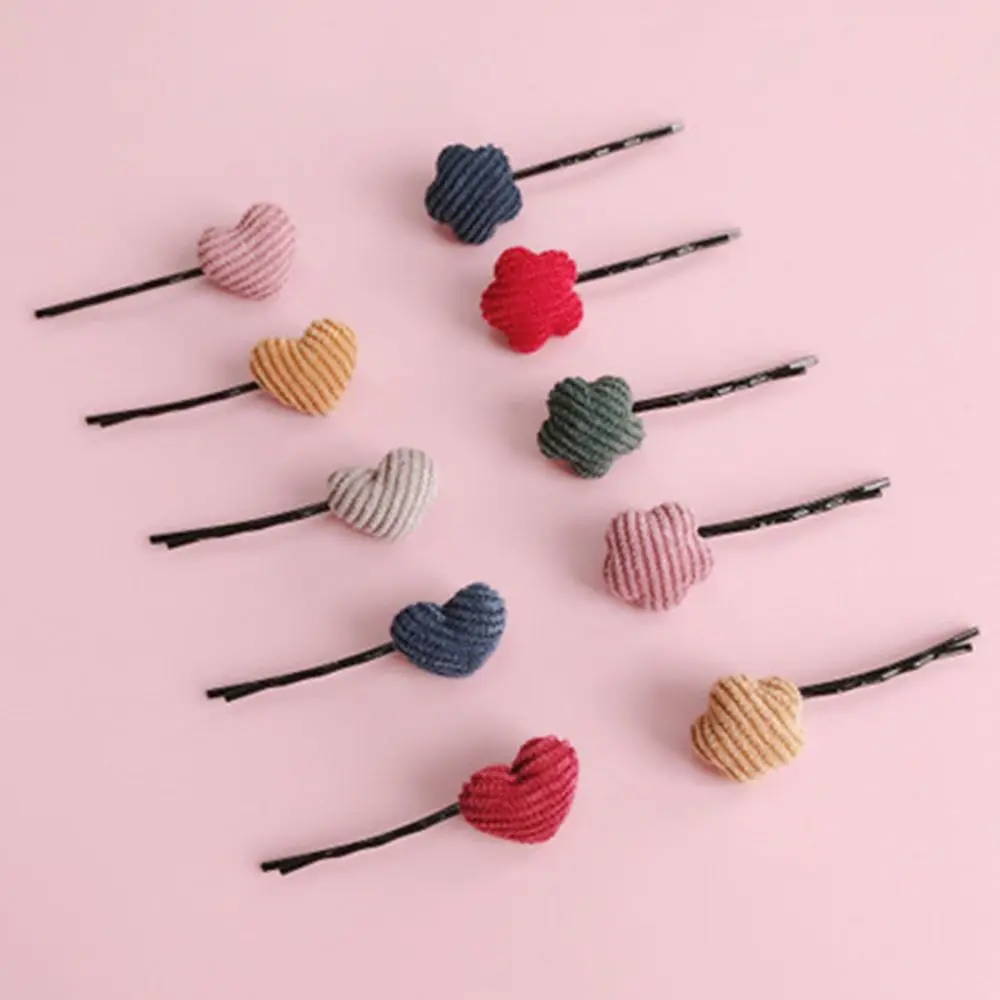 3 шт. Ретро маленькая милая Вельветовая шпилька любовь с пятиконечной звездой