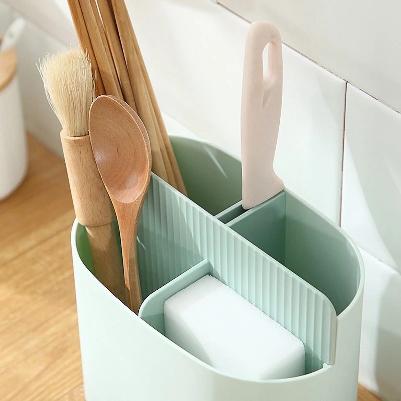 

Spoon Chopsticks Fork Storage Box Kitchen Countertop Cutlery Rack Organizer Flatware Drain Rack Kitchen Storage