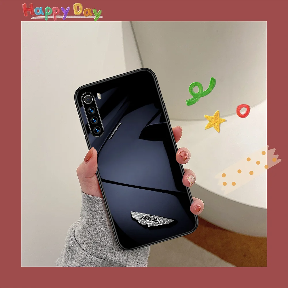 

Aston-martin car logo Phone Case For XIAOMI Redmi Note 5 7 8 T 9 6A 7A 8A 9S K 20 30 Pro black Cell Silicone Bumper 3D Hoesjes