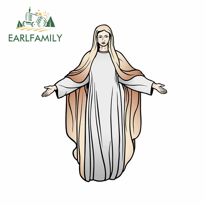 EARLFAMILY 13 см x 10 4 для Девы Марии полный личности автомобильные наклейки наклейка на