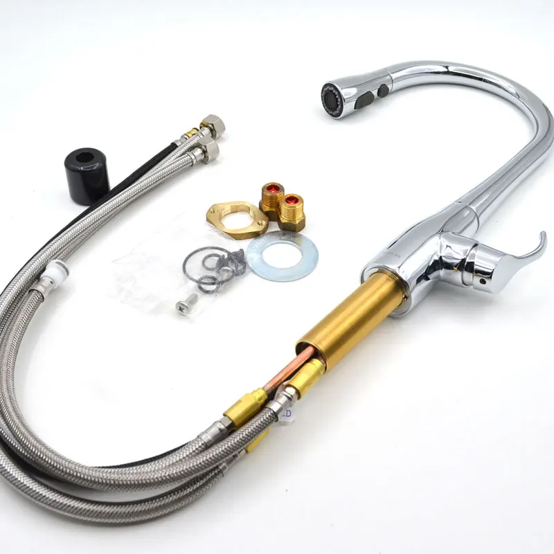 Kohler вращение одного управления под чертежным кухонным краном K 597T B4 CP/Vs с душевой