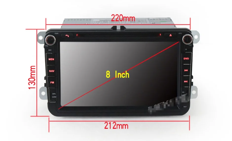 10 шт. автомобильный dvd-плеер 2G ram Android 7 1 8 дюймов для V W/Volkswagen/POLO/PASSAT/Golf/TOURAN/SHARAN |