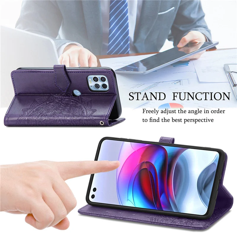 Wallet Case For Motorola Moto G100 Case Phone Bag Floral Filp TPU Leather Cover For Moto G100 Case For Moto G100 Edge S Cover