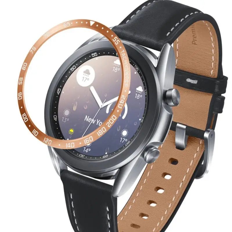 Ободок кольцо для укладки волос Вернуться ТПУ чехол Samsung Galaxy Watch 3 41/45 мм браслет из
