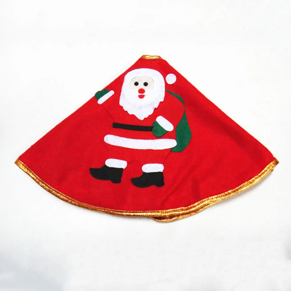 Вышитая Нетканая ткань орнамент юбка на рождественскую елку объемный ковер