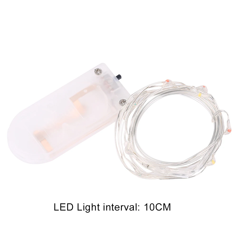 

1Meter 10 led LED Copper Wire String Lights Lamp New Year Christmas Decorations for Holiday Christmas Wedding Party Hot Sale
