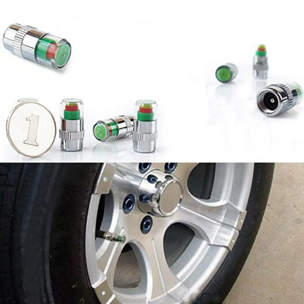 4 шт. датчик давления в шинах манометр контрольный индикатор уровня колпачок TPMS