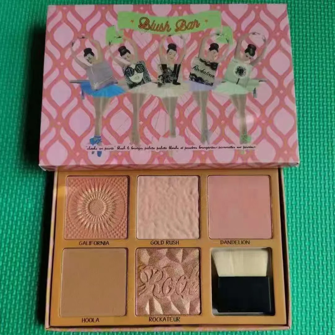 5 цветов румяна-Подсолнухи контур бронзовая палитра подсолнуха с Кисть щеки