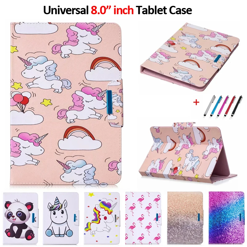 Универсальный чехол с милой пандой и единорогом для планшета 8 0 дюйма Xiaomi Mi Pad 4