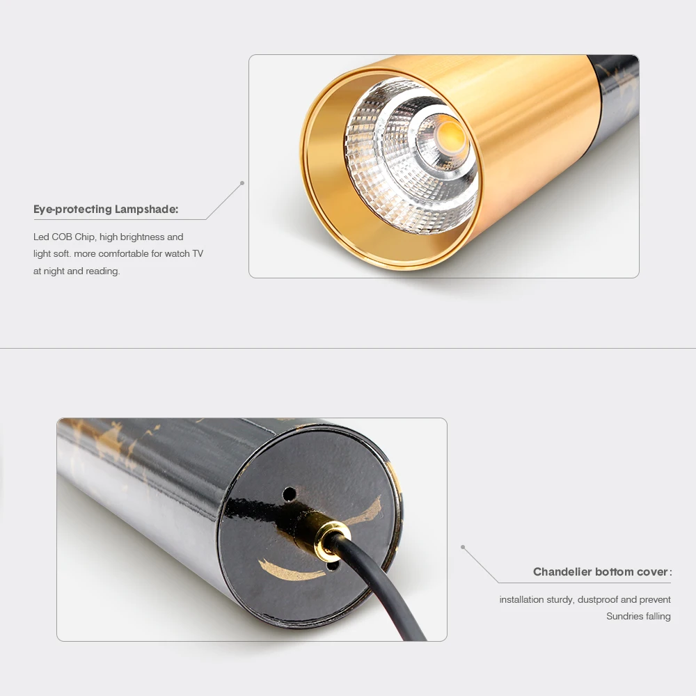 Светодиодный подвесной светильник с длинной трубкой креативная люстра