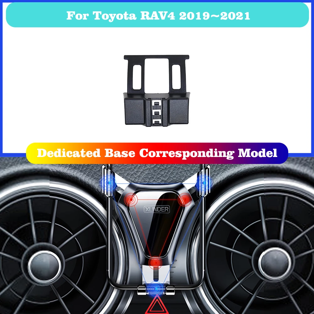 car mobile phone holder for toyota rav4 xa50 2019 2020 2021 telephone bracket rotatable support accessories for iphone samsung free global shipping