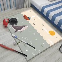 2021 top brand non slip floor cute animal abstract pattern kids play carpet children rug baby flannel children durable carpet