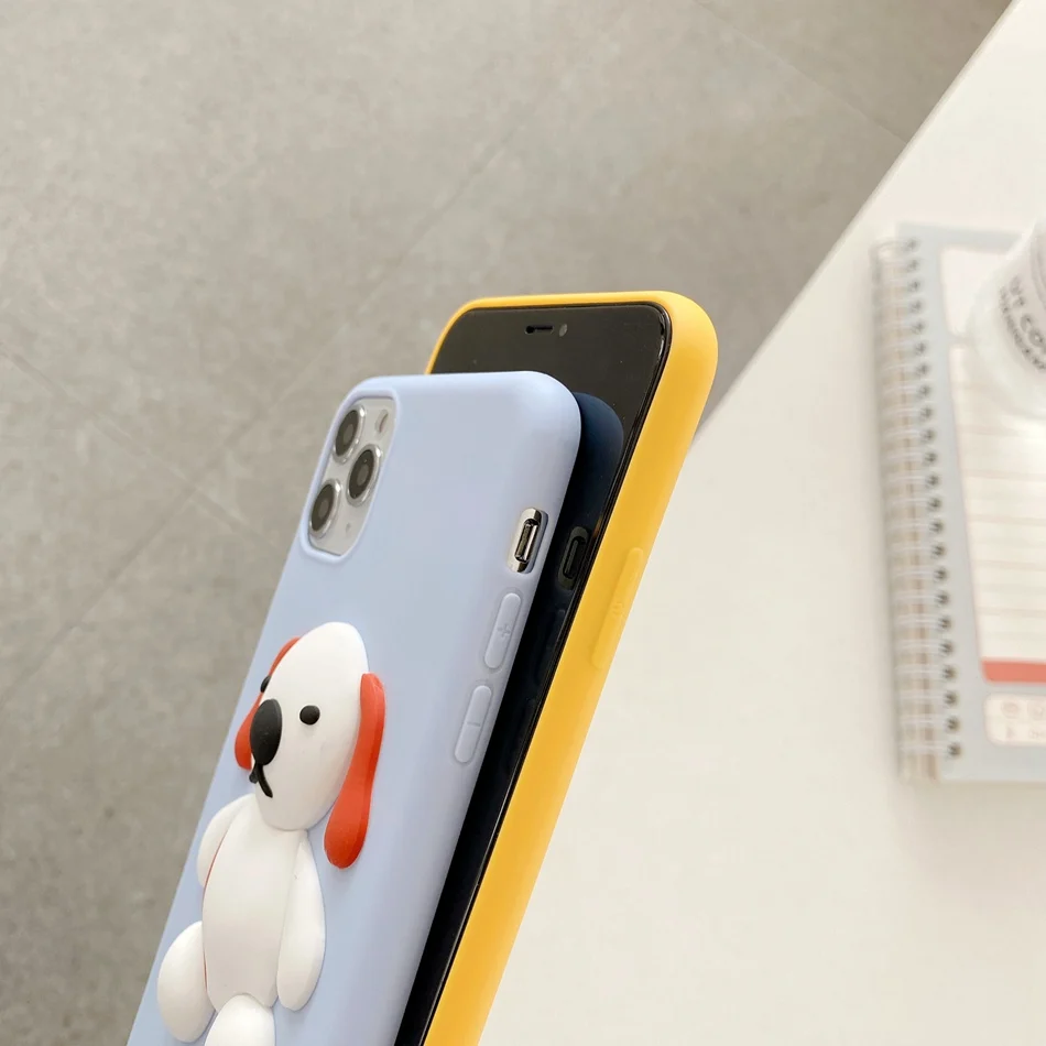 For Redmi Note 8T 8 9 Pro 7 6 5 3D Cute Beagles Dog Shiba Inu Duck DIY Case Xiaomi K20 K30 7A 8A Soft TPU Cover |