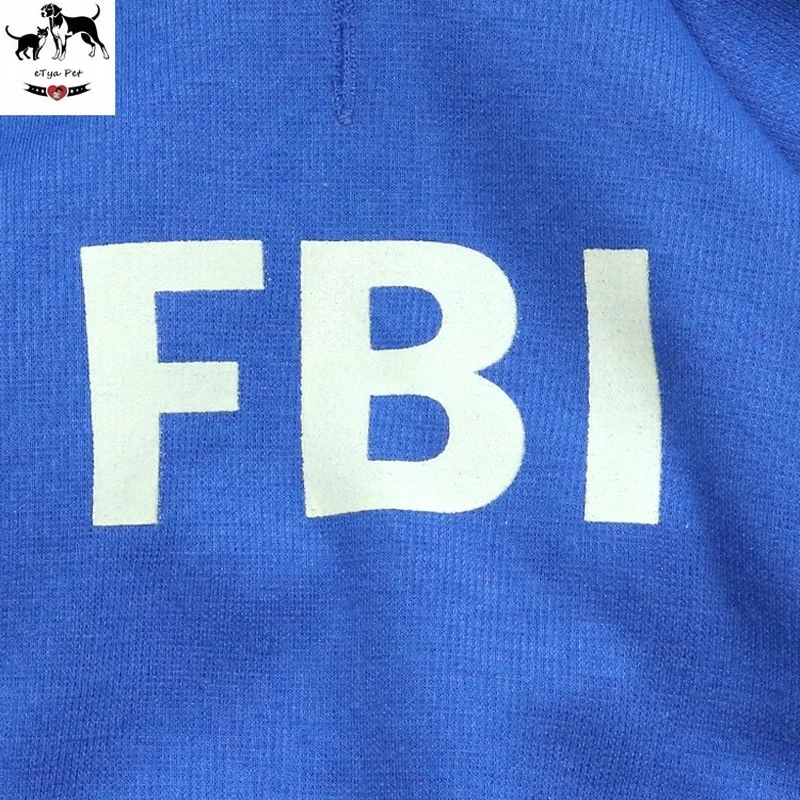 Костюм для собак одежда щенков домашних питомцев полицейская куртка ФБР