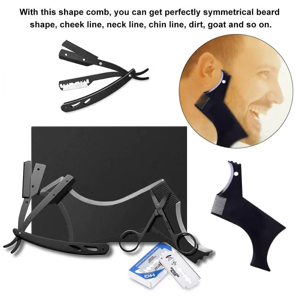 Мужской набор для ухода за бородой бритвенный бритва бритья безопасная