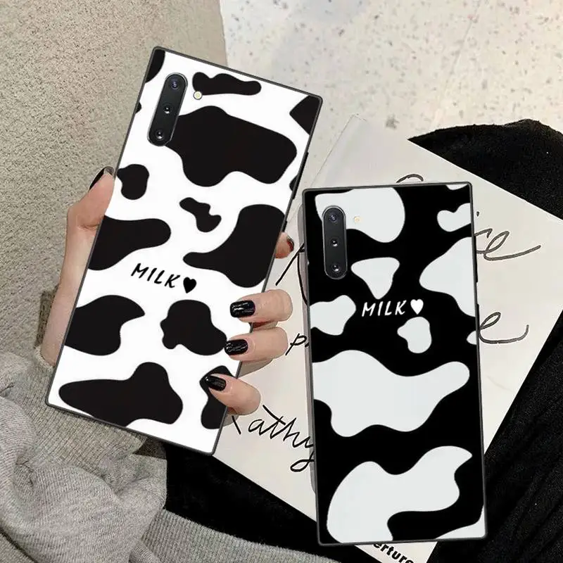 Супер популярный чехол для телефона HPCHCJHM 2020 ins с коровьим узором Samsung Note 7 8 9 10 pro