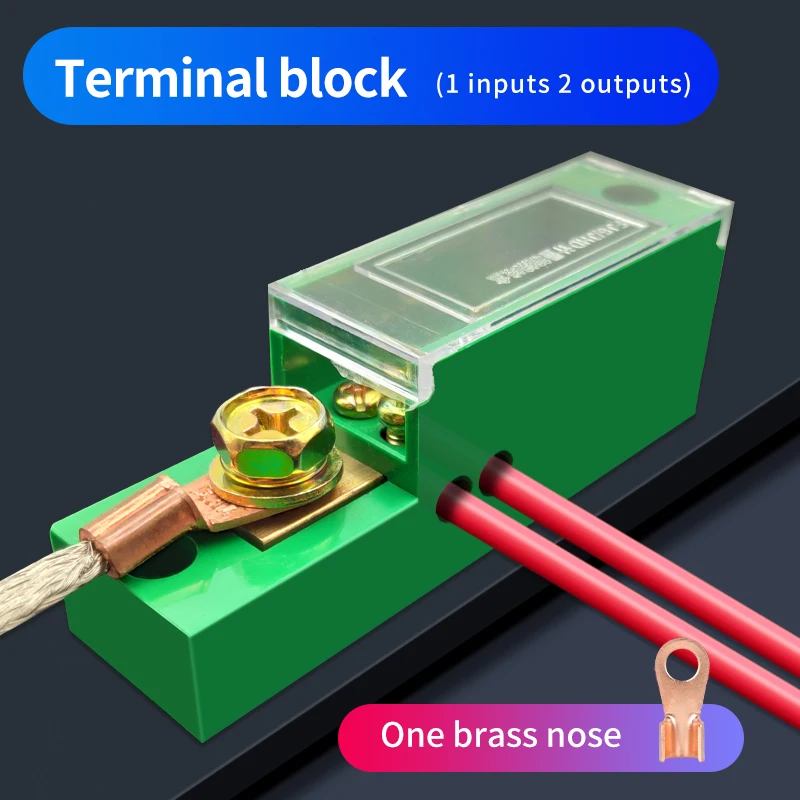 1 шт. медная Клеммная колодка вход 2 выхода разветвитель проводов соединитель для