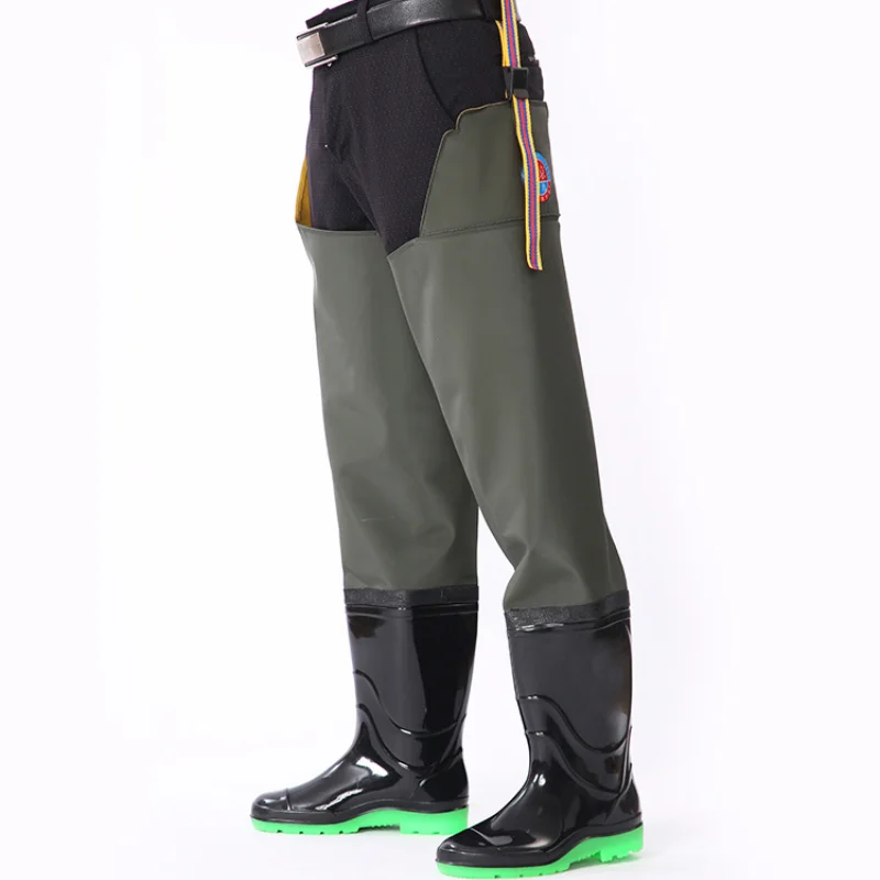 

Непромокаемые сапоги на толстой подошве, Нескользящие, до колена, размеры 36-47