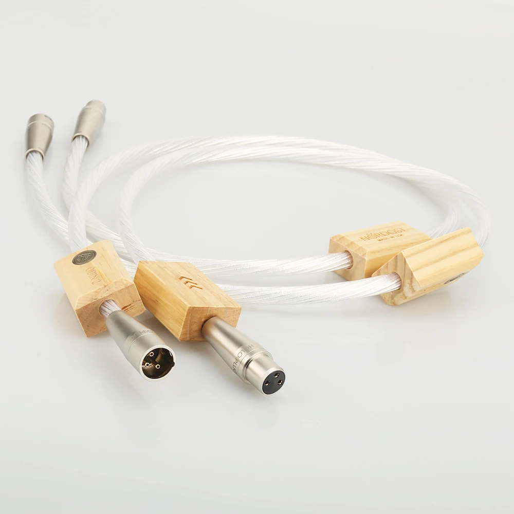 1 пара Hi Fi серебристый вспомогательный соединительный XLR кабель для усилителя CD