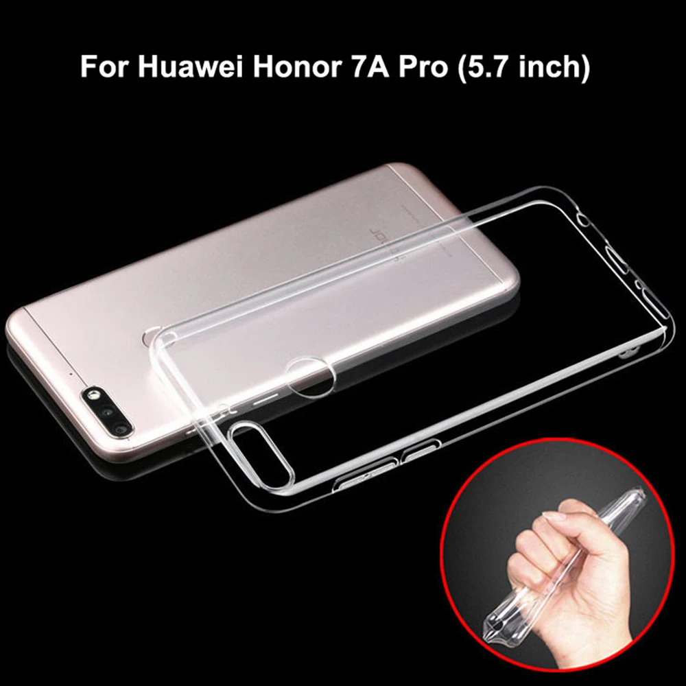 Мягкий чехол huawei Honor 7A Pro чехол Роскошный huawei Honor 7A прозрачный силиконовый чехол для huawei Honor 7 A Pro Чехол для телефона s