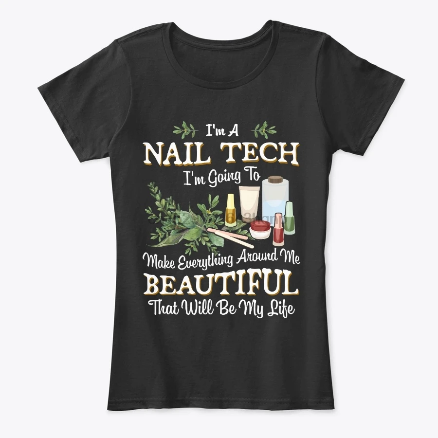 Мужская футболка Nail Tech делает вещь вокруг Красивые футболки женские футболки| |