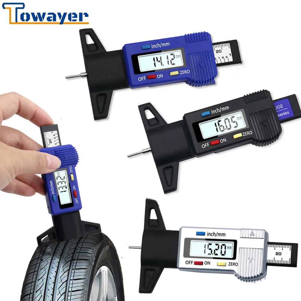 Цифровой шины для легковых автомобилей Шины измеритель глубины протектора
