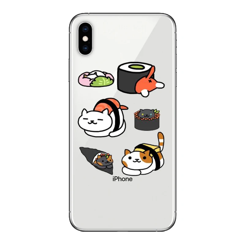 Силиконовый мягкий чехол для телефона с рисунком суши мопса iPhone 11 11Pro X XS MAX 6 6s 7 8