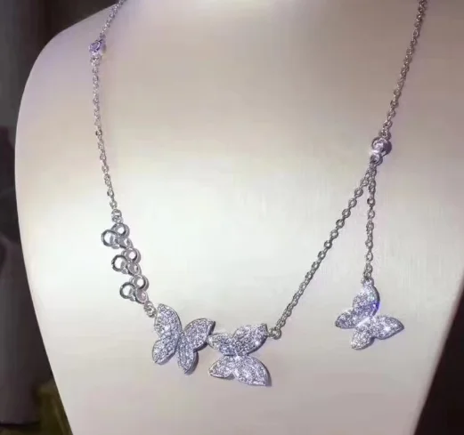 

Женское Ожерелье с инкрустированным Цирконом VCC14, Короткая подвеска из циркония до ключиц