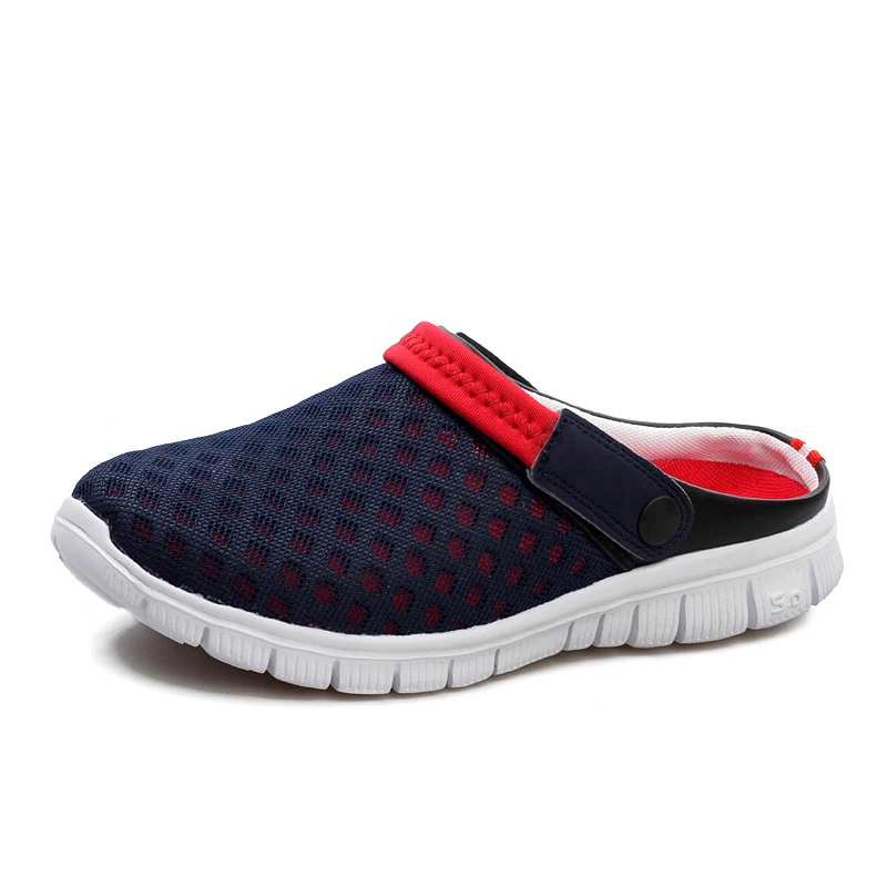 

020 men's summer beach sports sandals ladies men's shoes loafers slippers women men mesh couple slippers crocse water Mul