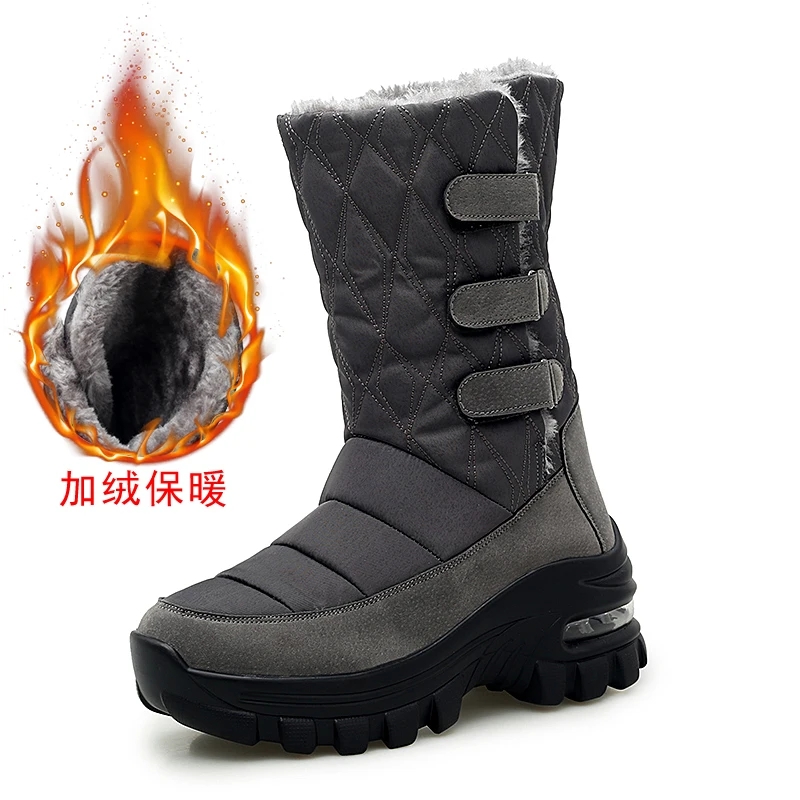 

New Winter Women Boots High Quality Keep Warm Snow Shoes Female Outdoor Hiking Boots Thick Bottom Ladies Sneakers Ankle Plush