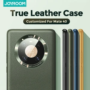 joyroom leather case for huawei mate 40 pro plus shockproof back cover coque luxury real leather case for huawei mate 40 pro free global shipping