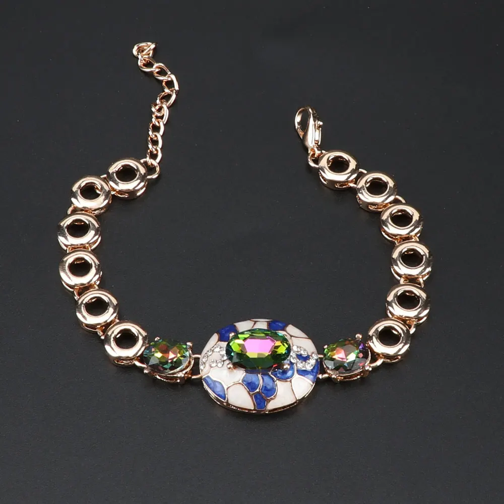 Женские винтажные Ювелирные наборы CYNTHIA элегантное подвесное ожерелье серьги