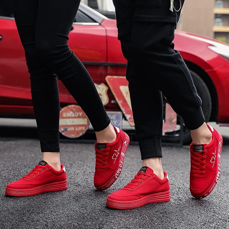 

Fashion Women Vulcanized Shoes Sneakers Ladies Lace-up Casual Shoes Breathable Canvas Lover Shoes Graffiti Flat Zapatos Hombe