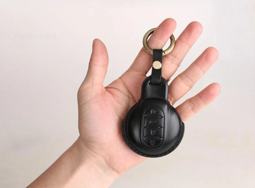 Чехол для ключей из натуральной кожи Подходит BMW Mini Cooper F56 F55 F54 F60 R55 R56 R59 R60 R61 ONE S