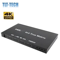 hdmi matrix switcher4k hdmi matrix switch 4x4 with remote control hdmi v1 4 switcher splitter converter support 4k2k 3d 1080p