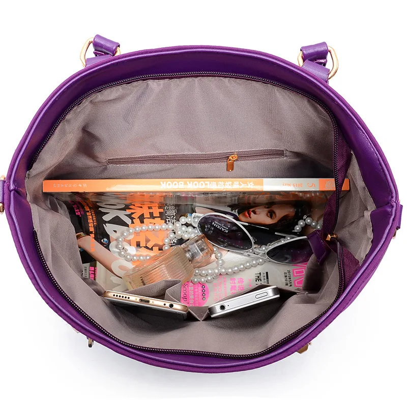 

Manufacturer wholesales new six piece cover mother bag nylon cloth hand-held women's bag single shoulder bag slung women's bag