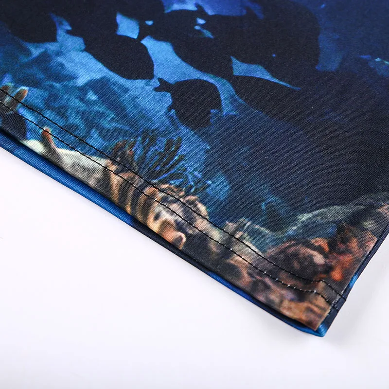 Новая Оригинальная Гавайская Пляжная футболка с принтом Повседневная Свободная