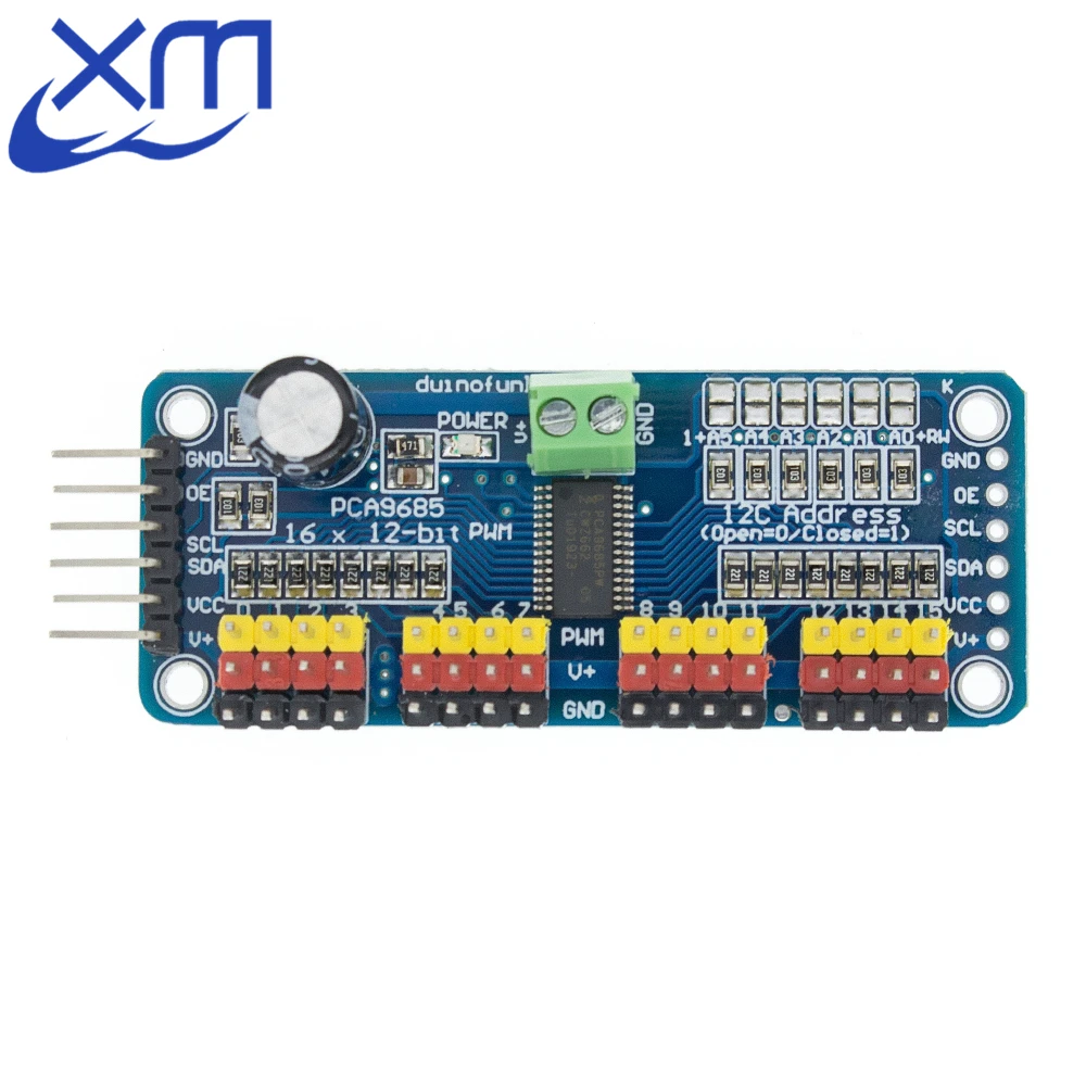 16 канальный 12 битный модуль PWM/серводителя фотоинтерфейса PCA9685|interface module|pwm module16