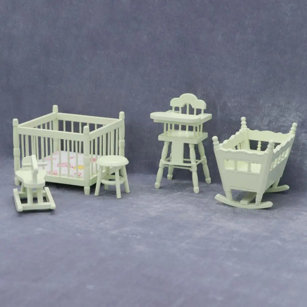 

Birthday Gift Compact Dollhouse Bedroom Furniture Set for Photo Props