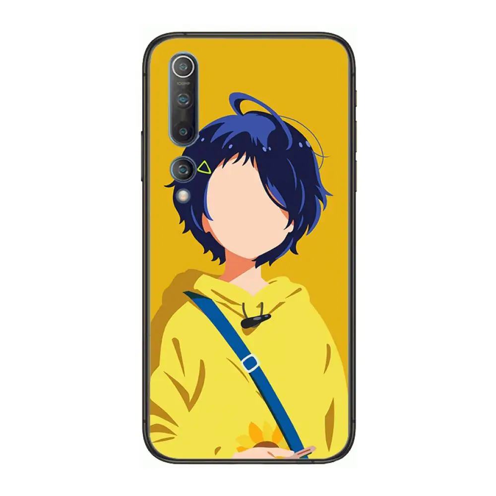 

Wonder Egg Priority Ai Kawaii Phone Case For xiaomi mi11 5g 10 liti Ultra 9Pro SE 3 8 Note Anime Black Cover Silicone Back Prett
