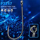 Рыболовные крючки 1 #-6 #, 50 шт.лот, углеродистая сталь