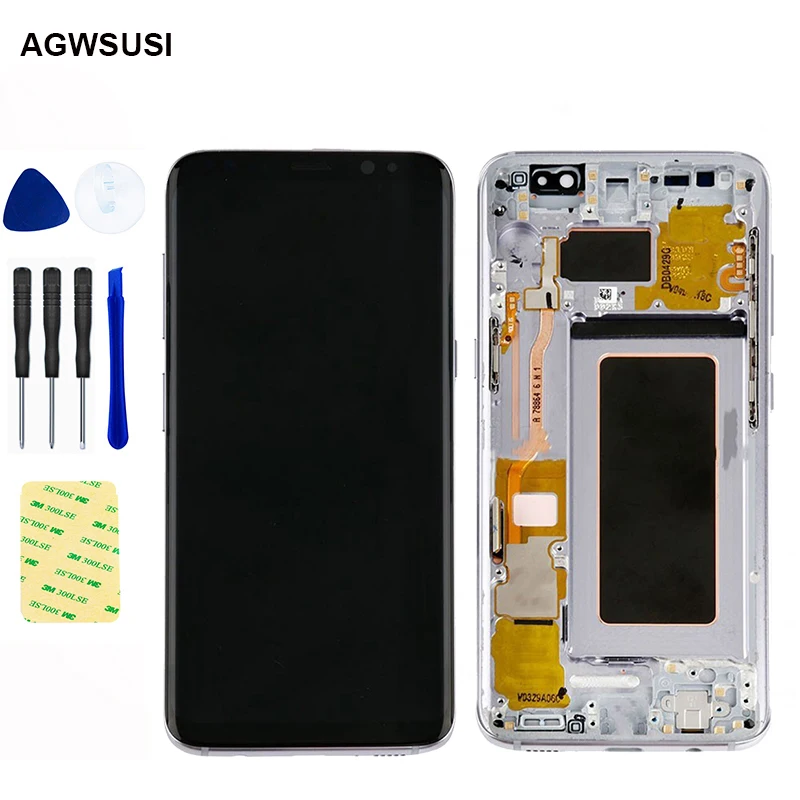 AMOLED для SAMSUNG Galaxy S8 G950 G950F дисплей Plus S8Plus G955 G955F ЖК сменный сенсорный экран
